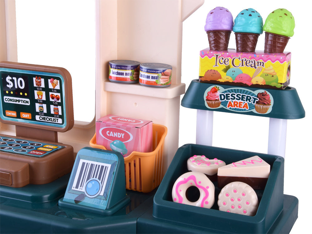 Vaikiška maisto prekių parduotuvė su priedais 71 ele