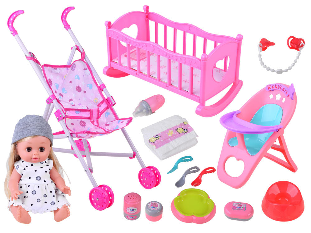 Interaktyvi lėlė su naujagimio rinkiniu