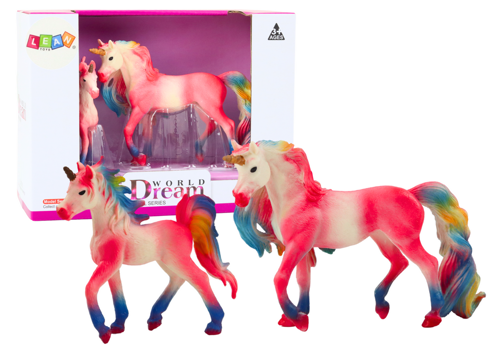 Vienaragių figūrėlės 2 el., rožinės