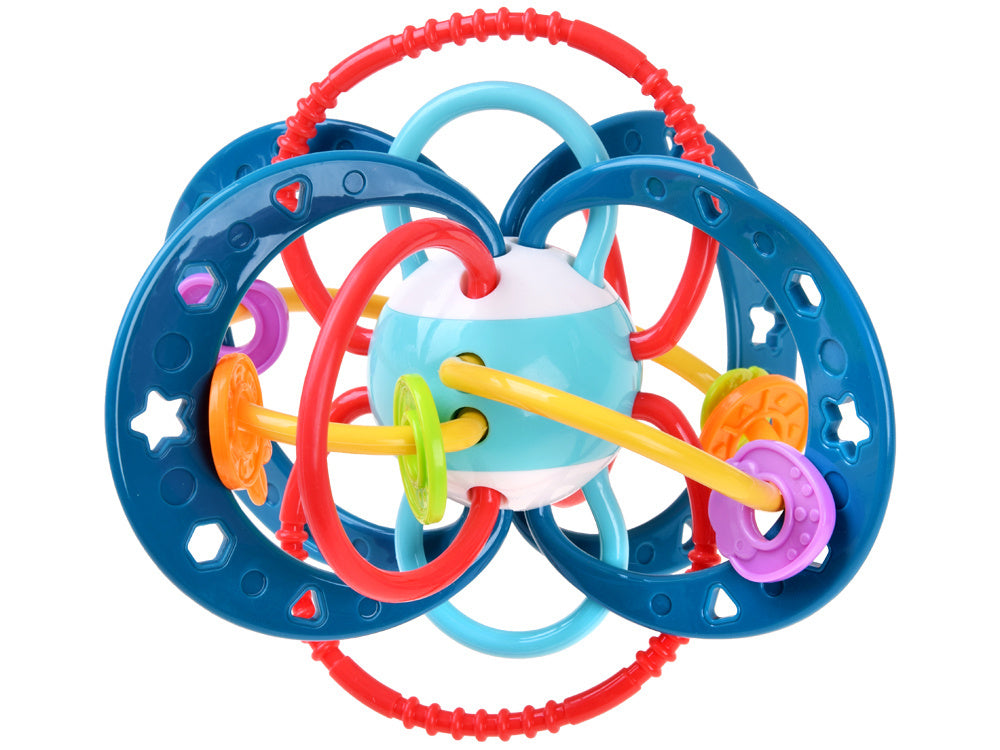 Sensorinis barškutis kramtukas, mėlynas