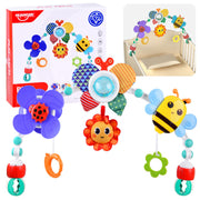 Lankas su žaisliukais vaikiškai lovytei