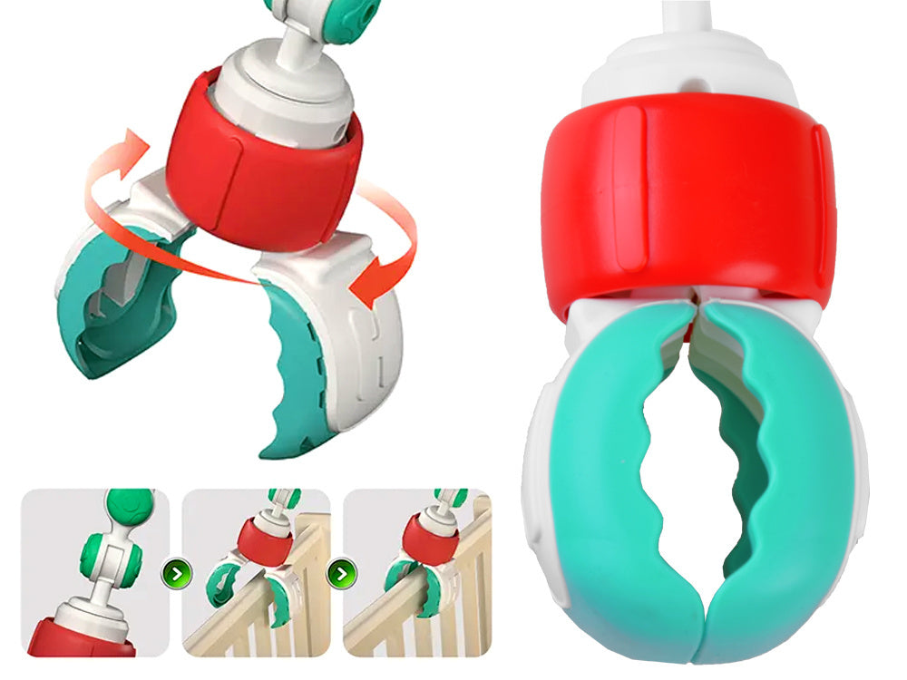 Lankas su žaisliukais vaikiškai lovytei