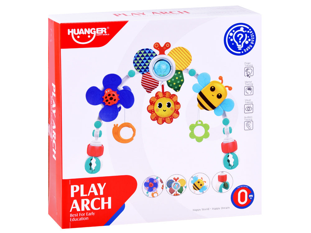 Lankas su žaisliukais vaikiškai lovytei