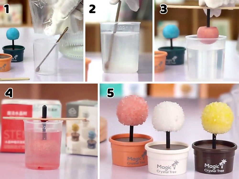 Kūrybinis kristalų auginimo rinkinys, medis