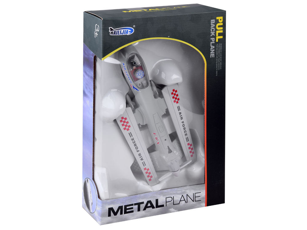 Karinio drono modelis su garso ir šviesos efektais, pilkas