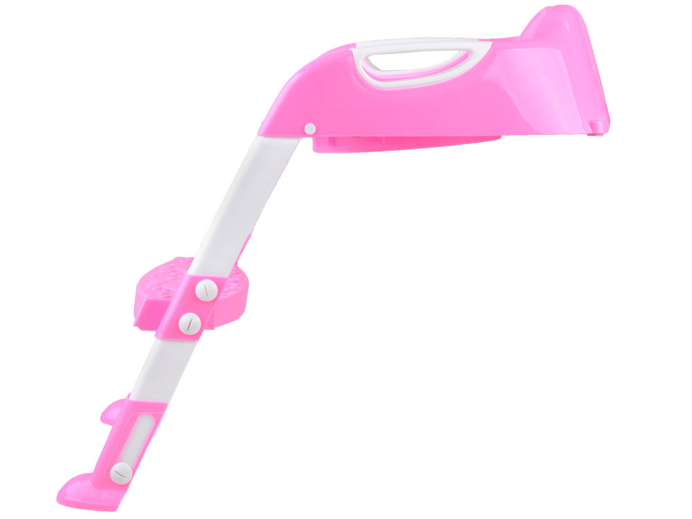 Laipteliai tualetui su klozeto dangčiu, rožinis