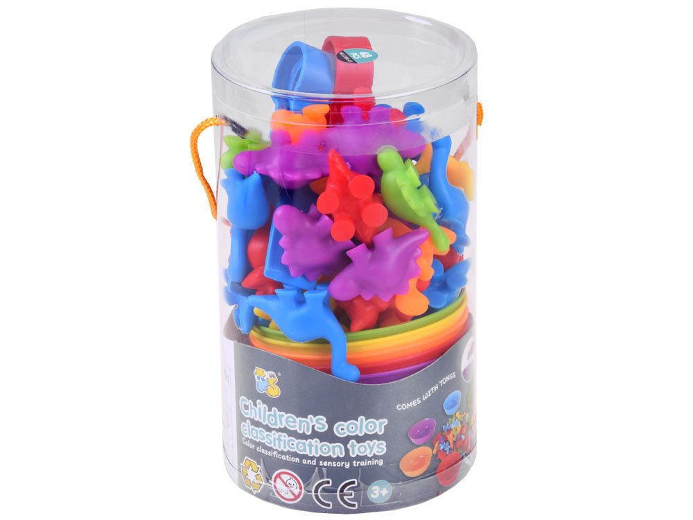 Montessori dinozaurų figūrėlių žaidimas