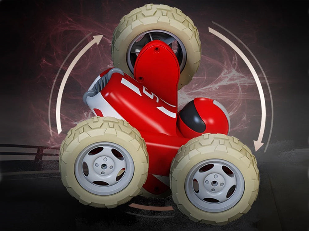 Nuotoliniu būdu valdomos kaskadinis automobilis, raudonas