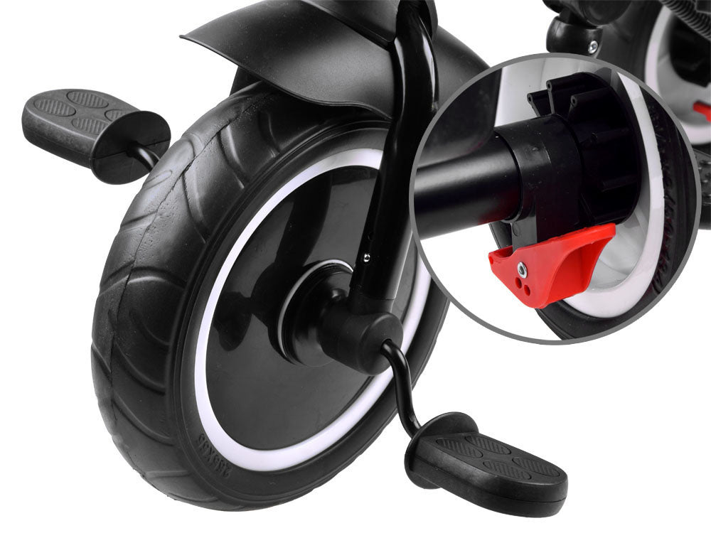 Vaikiškas triratukas su stogeliu 3in1 „Tiny Bike“, rožinis