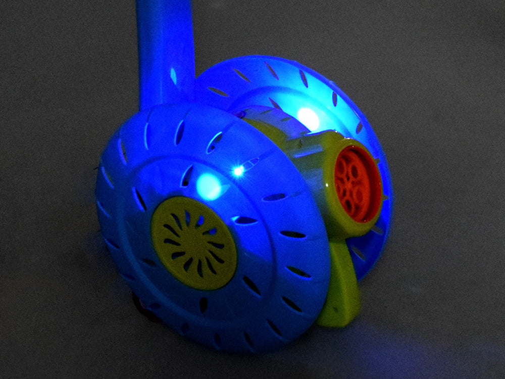 Muilo burbulų mašina, stumdukas, mėlynas