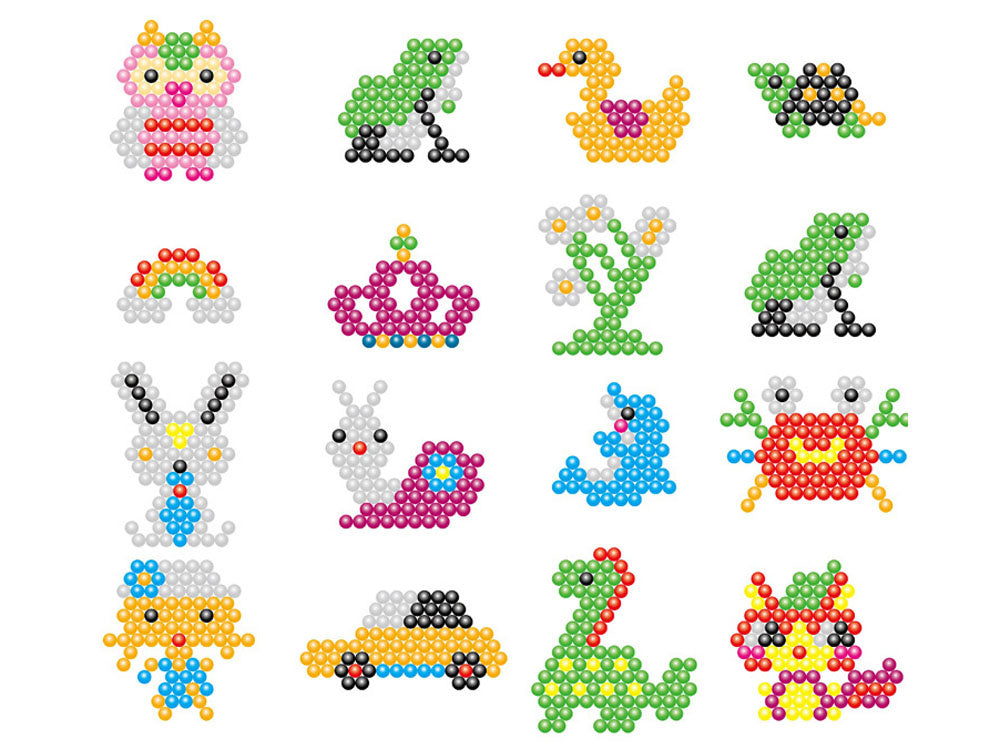 Magiškų karoliukų rinkinys 24 spalvos