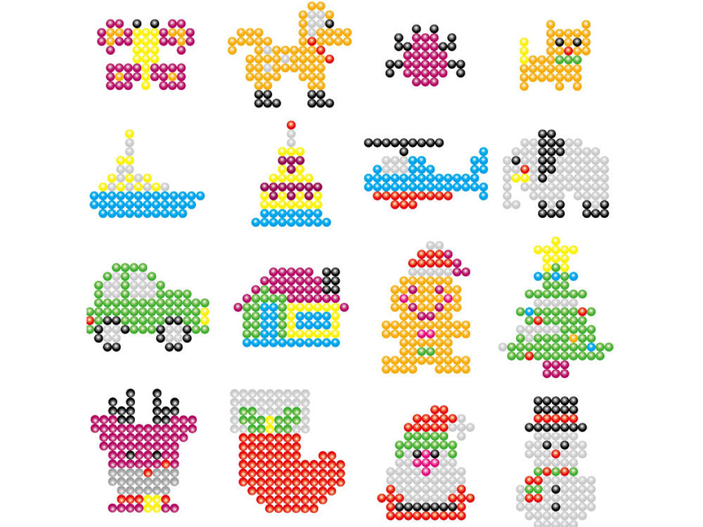 Magiškų karoliukų rinkinys 24 spalvos