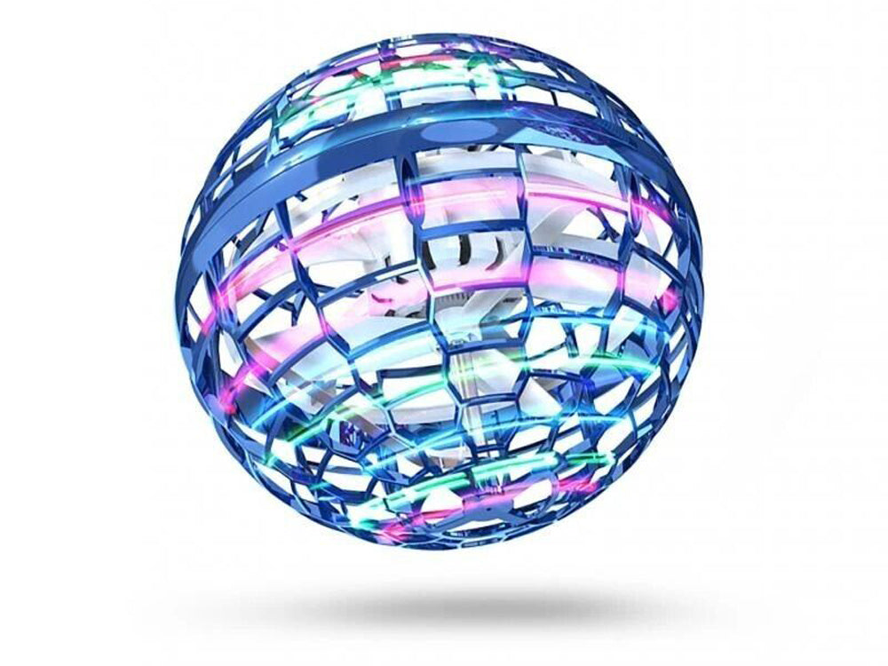 Nuotolinių būdu valdomas kamuolys su šviesos efektais, raudonas