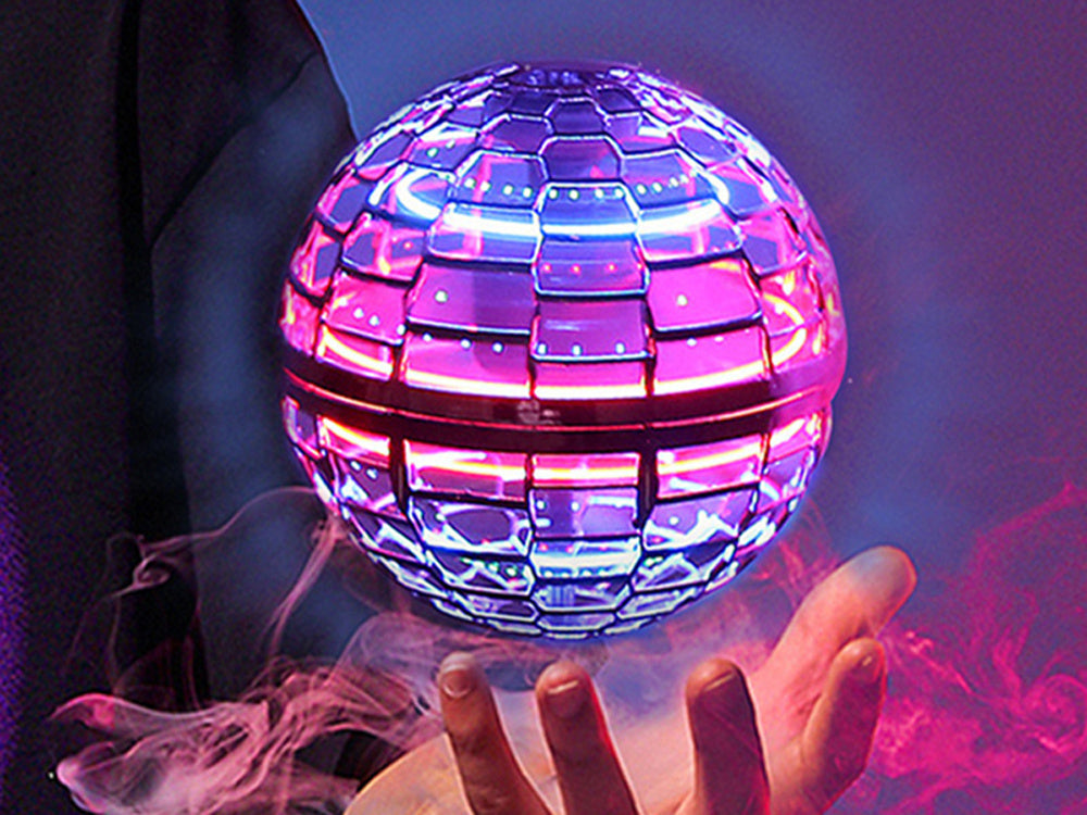 Nuotolinių būdu valdomas kamuolys su šviesos efektais, rožinis