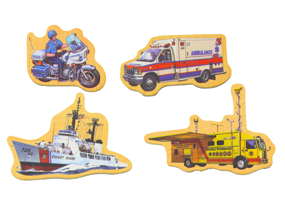 Medinių transporto priemonių magnetukų rinkinys, 20 el.