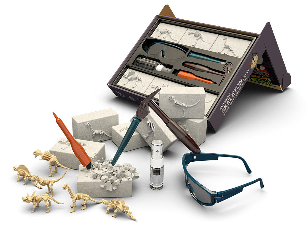 Archeologinių kasinėjimų rinkinys 6in1 „Dinozaurai“