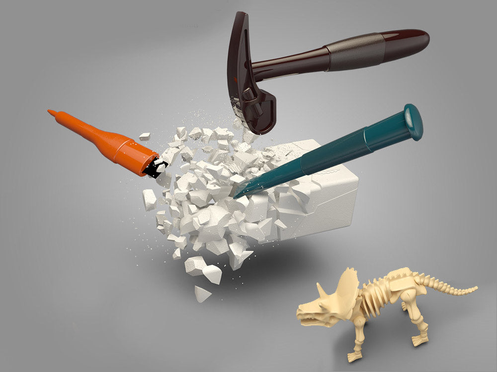 Archeologinių kasinėjimų rinkinys 6in1 „Dinozaurai“