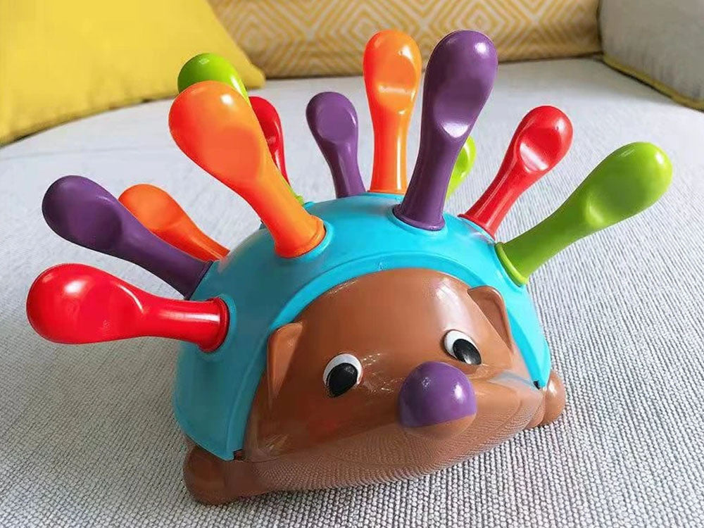 Edukacinis ežiukas su spalvotais spygliais