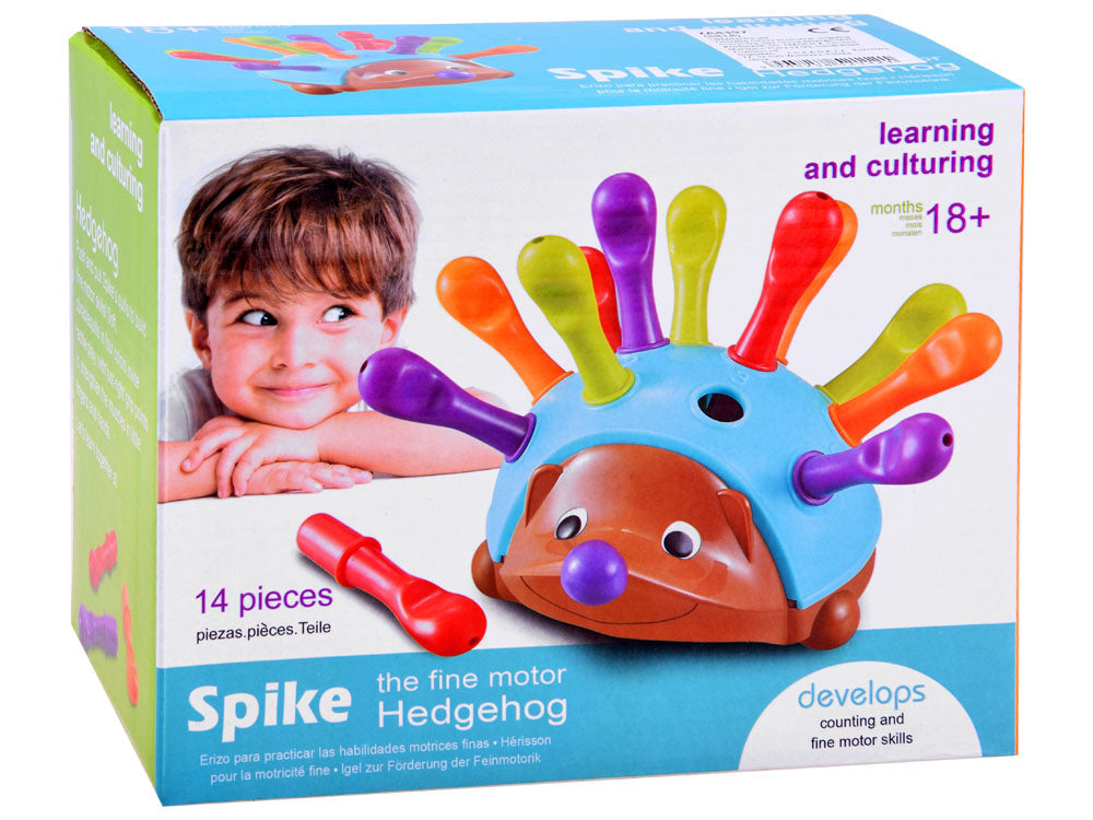 Edukacinis ežiukas su spalvotais spygliais