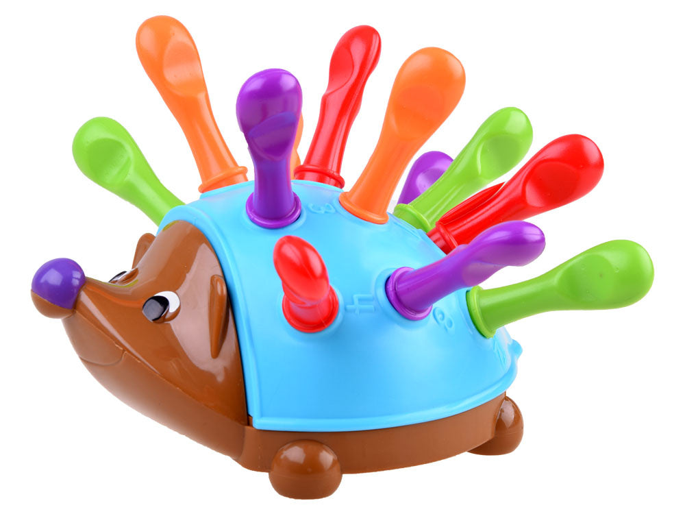 Edukacinis ežiukas su spalvotais spygliais