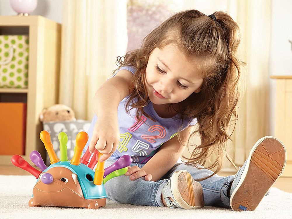 Edukacinis ežiukas su spalvotais spygliais