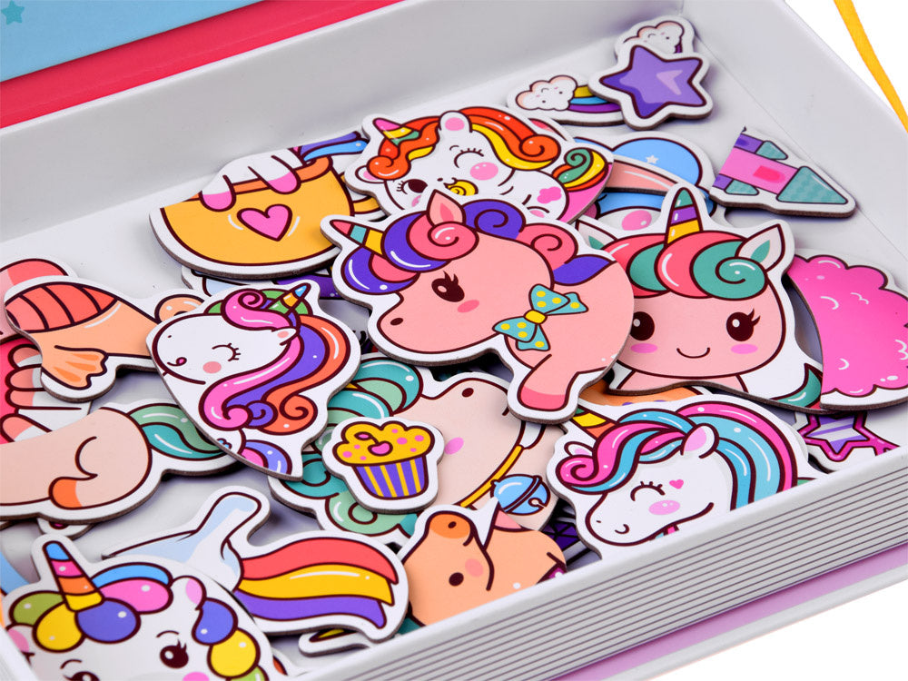 Magnetinė dėlionė 39el, vienaragis