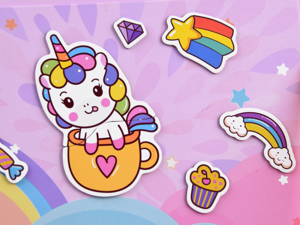 Magnetinė dėlionė 39el, vienaragis