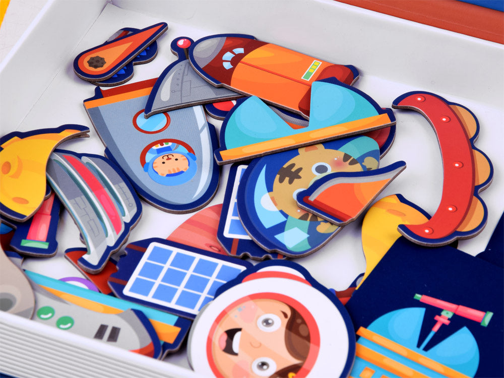 Magnetinė dėlionė 50 el, kosmosas