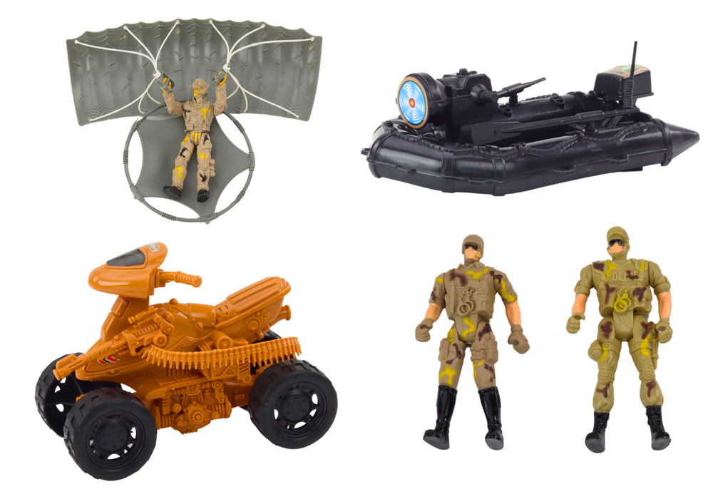 Didelis karinės technikos rinkinys su garso efektais