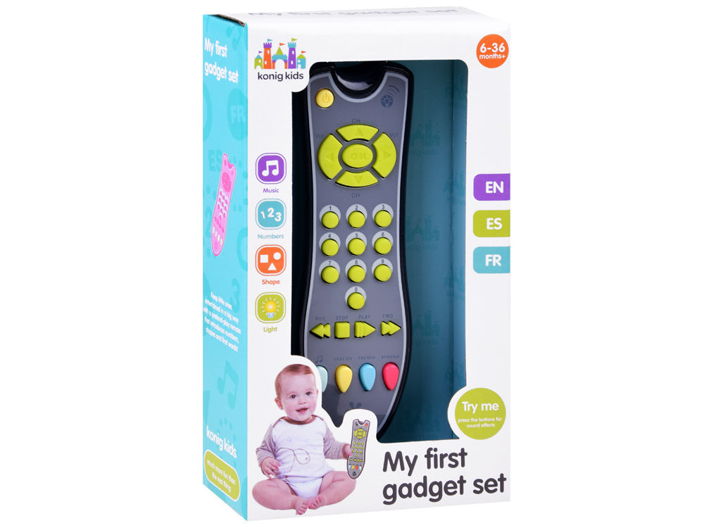 Žaislinis televizoriaus valdymo pultas, pilkas