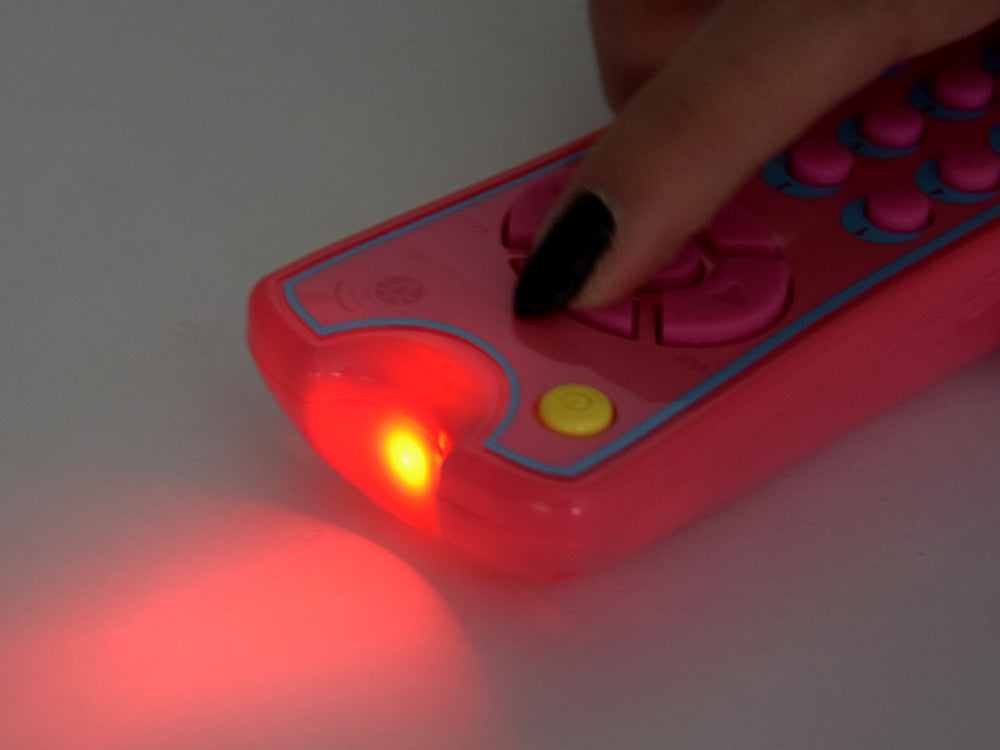 Žaislinis televizoriaus valdymo pultas, rožinis