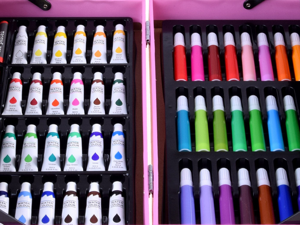 Dailės reikmenų rinkinys lagamine, 147 vnt.