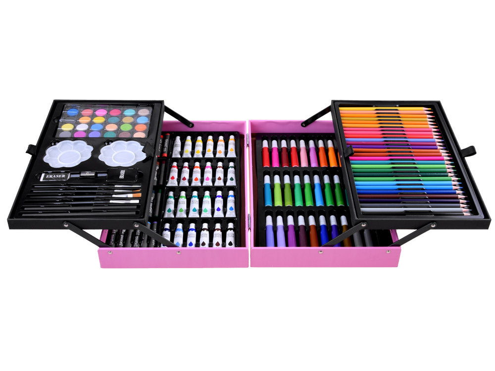 Dailės reikmenų rinkinys lagamine, 147 vnt.