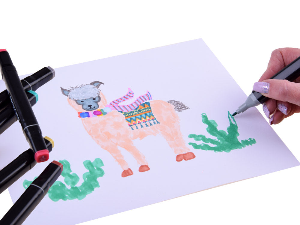 Dvipusių markerių rinkinys piešimui 80 vnt. ProTONE