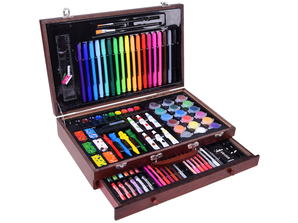 Dailės reikmenų rinkinys lagamine, 123 vnt.