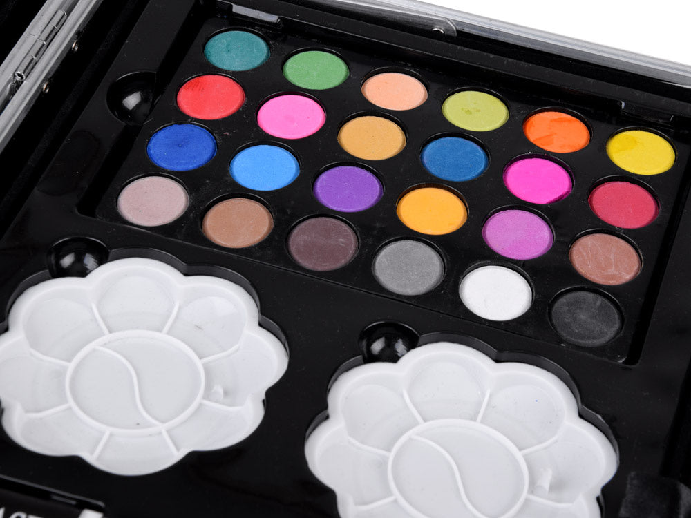 Dailės reikmenų rinkinys lagamine 145 el, rožinis