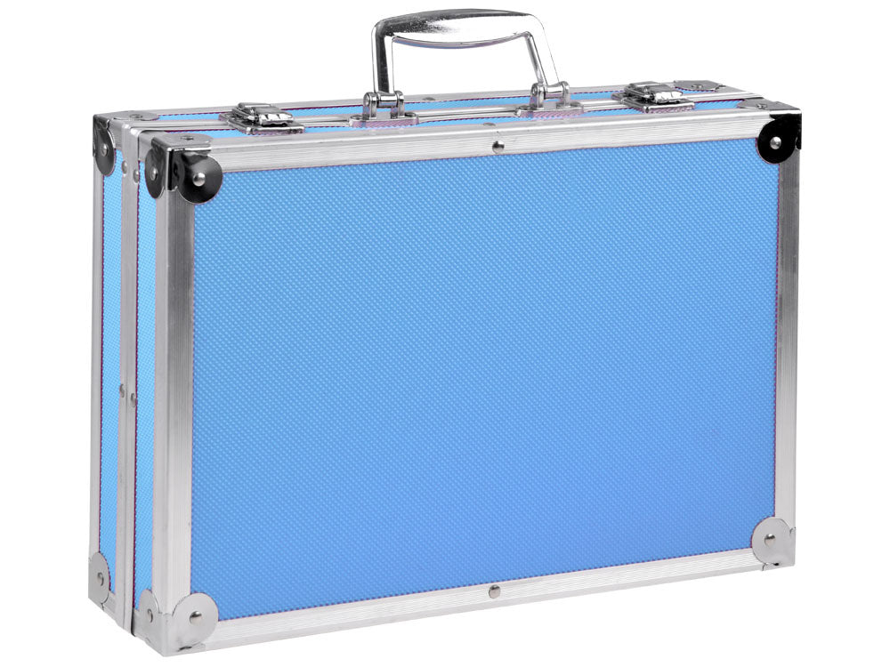 Dailės reikmenų rinkinys lagamine 145 el, mėlynas