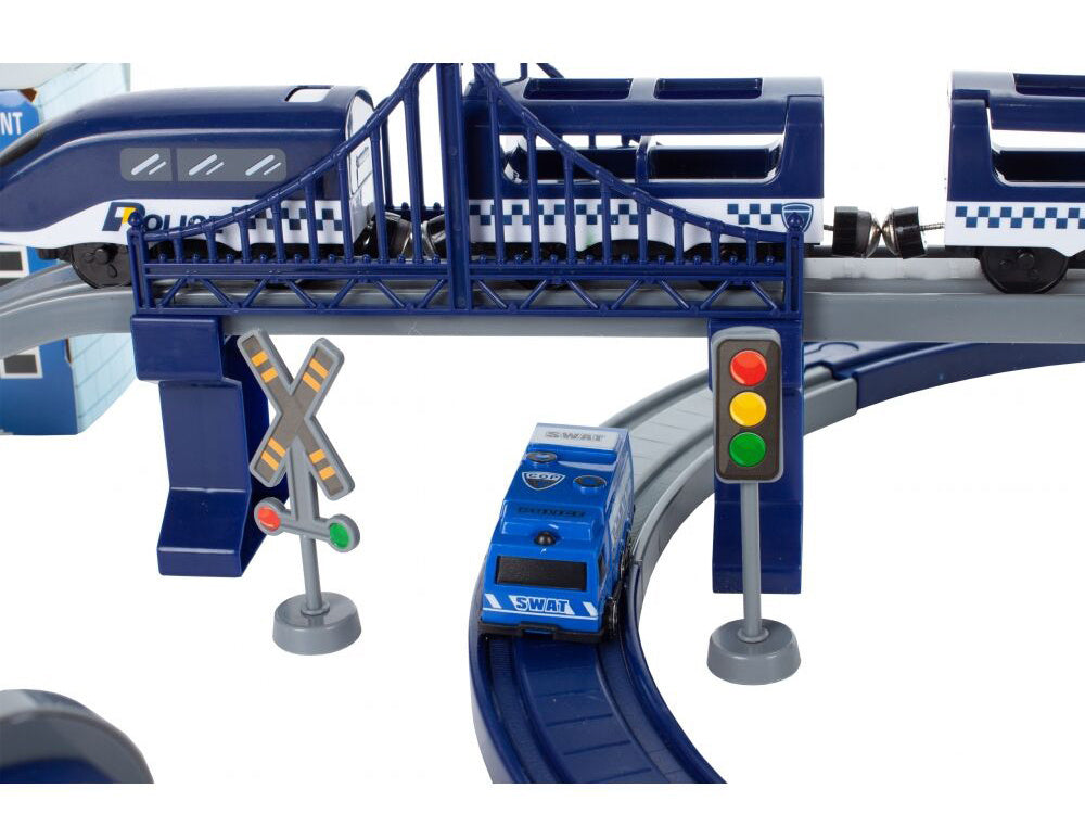 Policijos transporto rinkinys su traukinių stotimi 92 vnt