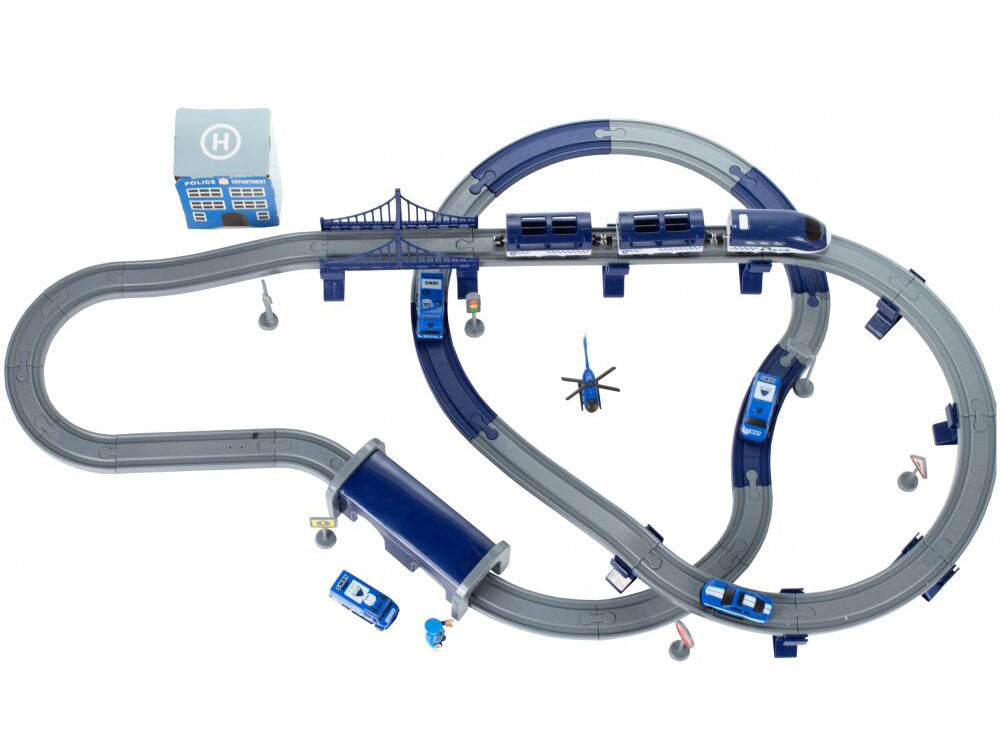 Policijos transporto rinkinys su traukinių stotimi 92 vnt