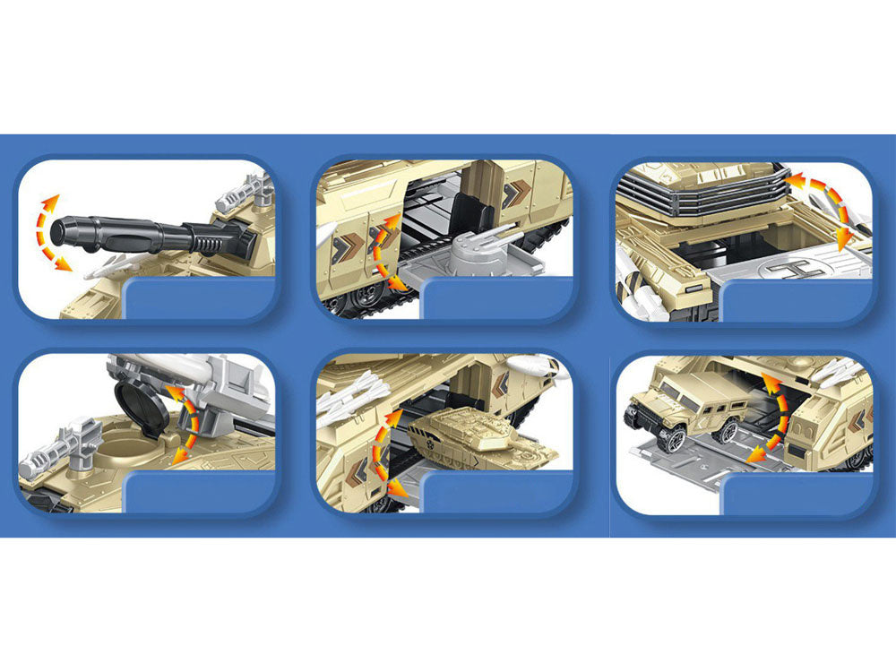 Karinis tankas su priedais