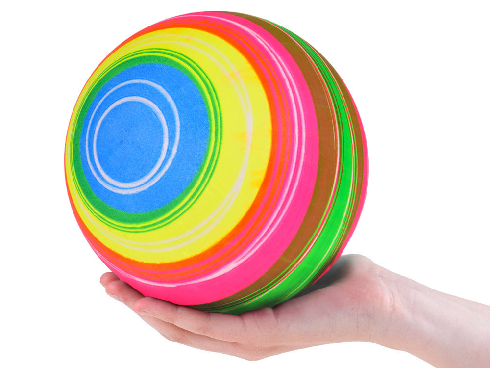 Vaivorykštės spalvų kamuolys 19 cm