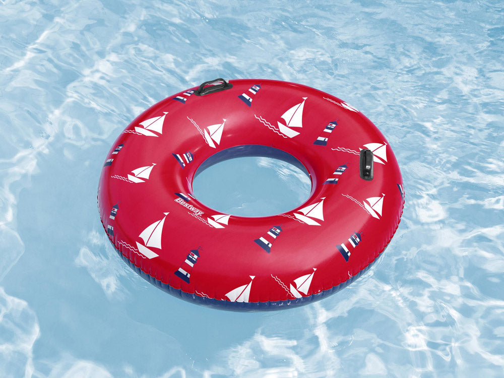 Didelis plaukimo ratas 119 cm, Bestway,  raudonas
