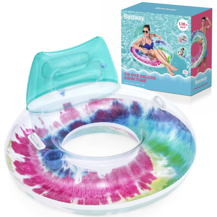 Pripučiamas plaukimo ratas su atlošu ir rankenomis Bestway