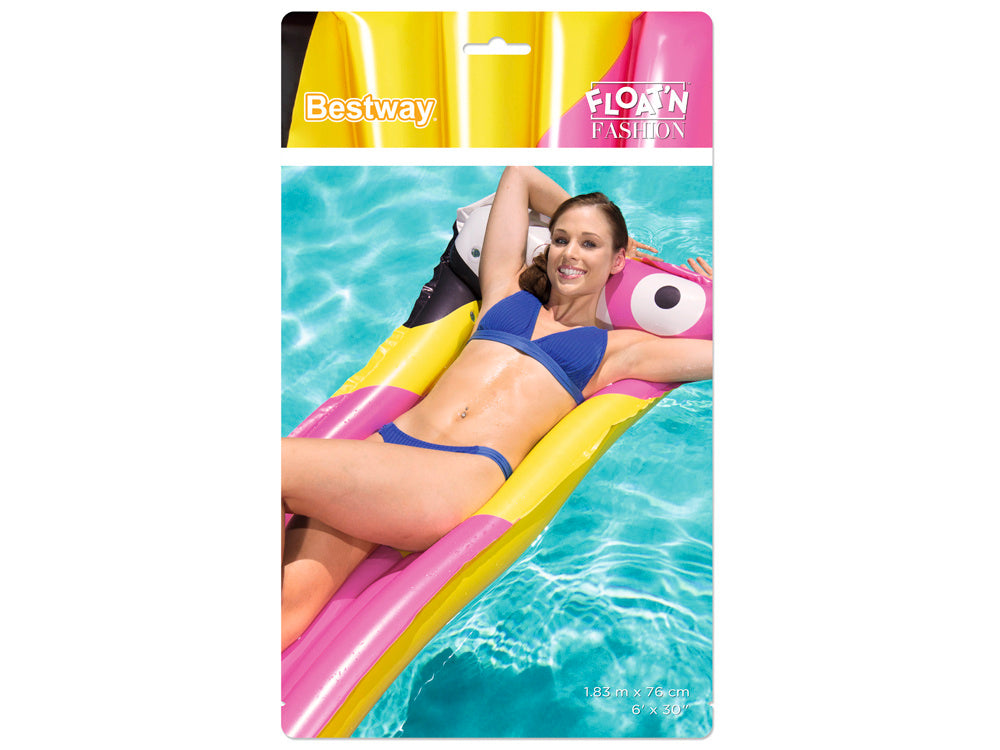 Pripučiamas čiužinys flamingas 183cm, Bestway, rožinis