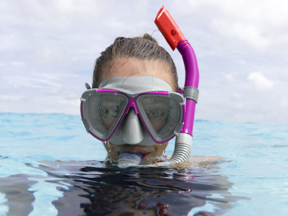 Nardymo kaukė su vamzeliu, Bestway, rožinė