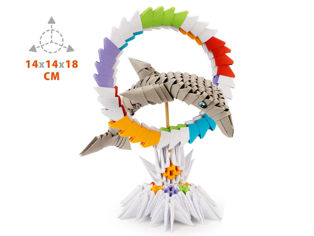 3D Origami kūrybinis rinkinys vaikams „Delfinas“
