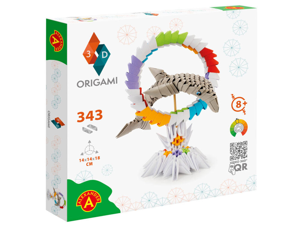 3D Origami kūrybinis rinkinys vaikams „Delfinas“