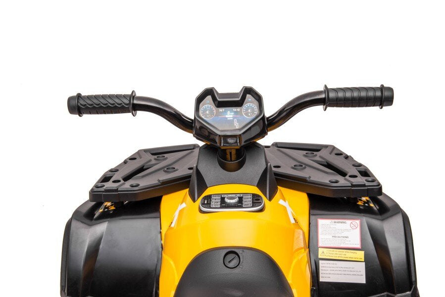 Elektrinis keturratis vaikams 4x4 320W 24 V, geltonas