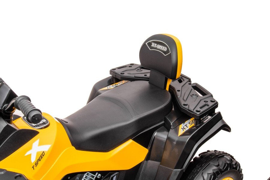 Elektrinis keturratis vaikams 4x4 320W 24 V, geltonas