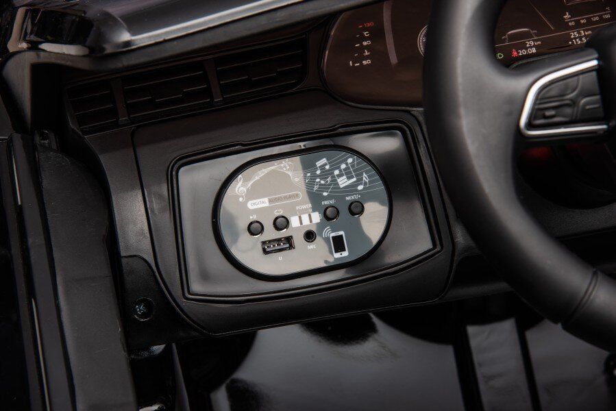 Vienvietis elektromobilis vaikams Audi Q7, juodas